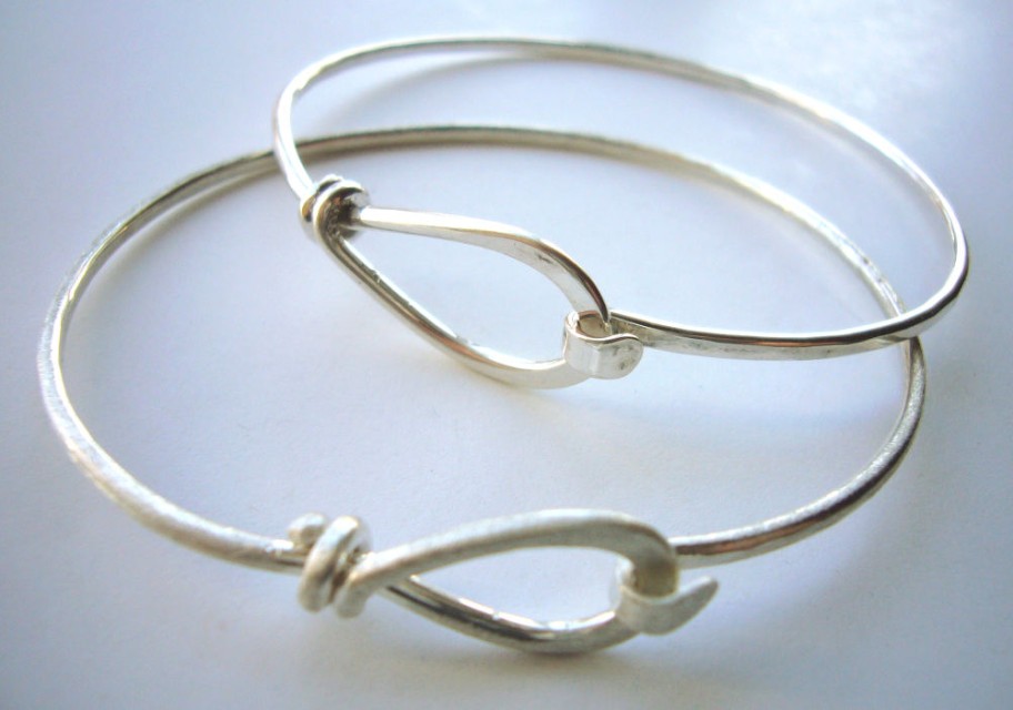 Hook n Loop Bracelets - polished or sanded finish