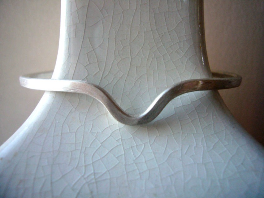 Shaped Silver Cuff - polished or sanded finish